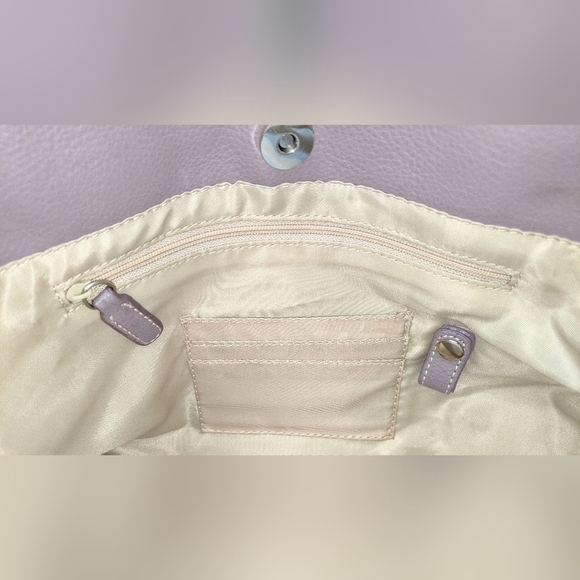 Nine West Lavender Vegan Leather Shoulder Bag Tote + Phone Pouch Y2K - Picture 7 of 8